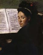 Edgar Degas The Lady play piano USA oil painting artist